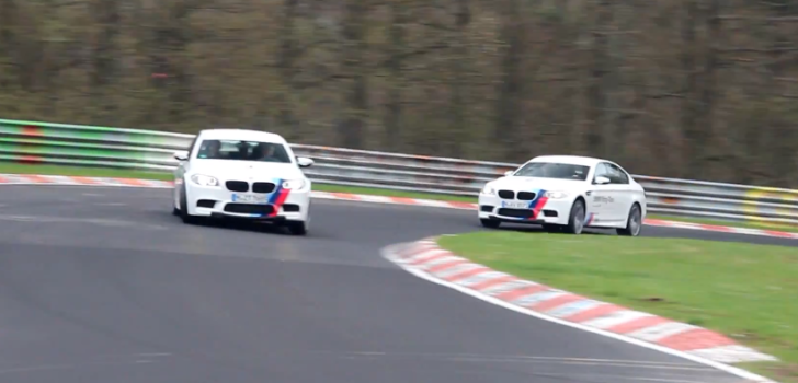 BMW M5 Ring Taxis Drifting on the 'Ring