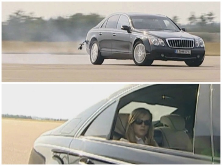 F1 Test Driver Susie Wolff Drifting a Maybach