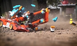 Watching These 1970s LEGO Sports Cars Crash in Slow Motion Is Weirdly Satisfying