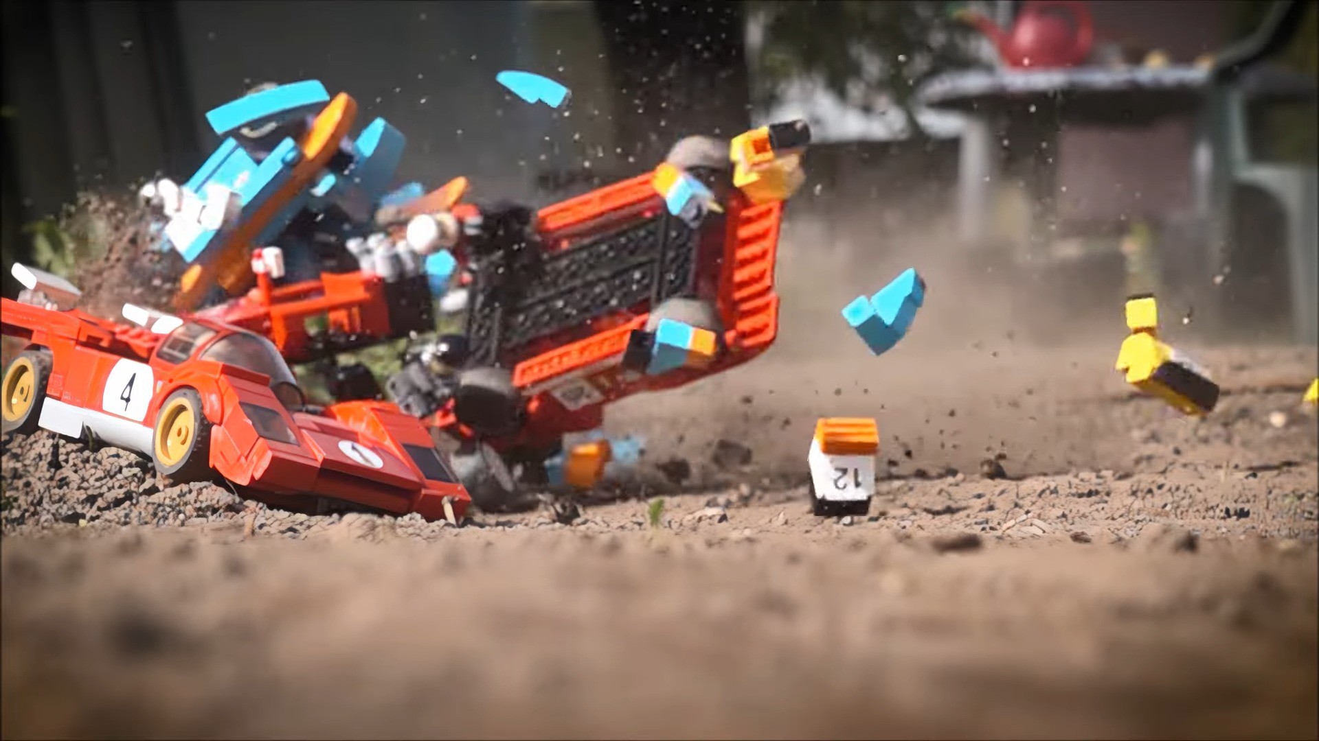 Watching These 1970s LEGO Sports Cars Crash in Slow Motion Is