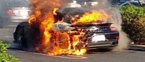 Watching this Porsche 911 Turbo S Catching Fire Makes Our Eyes Hurt