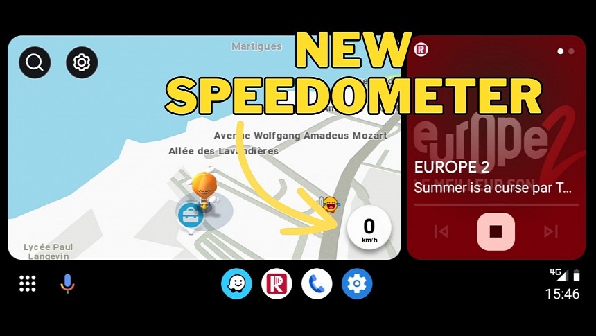 The new Waze speedometer