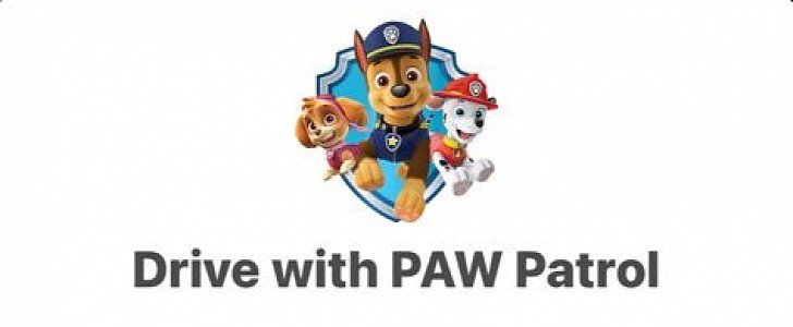 PAW Patrol content in Waze