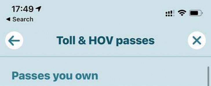 Toll passes in Waze
