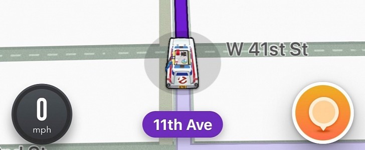 The new icon in Waze