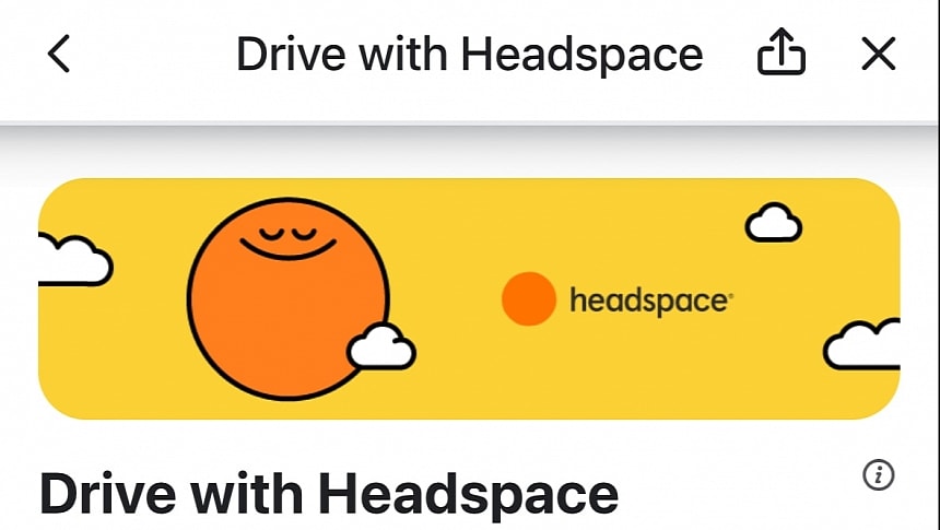 The Headspace experience in Waze