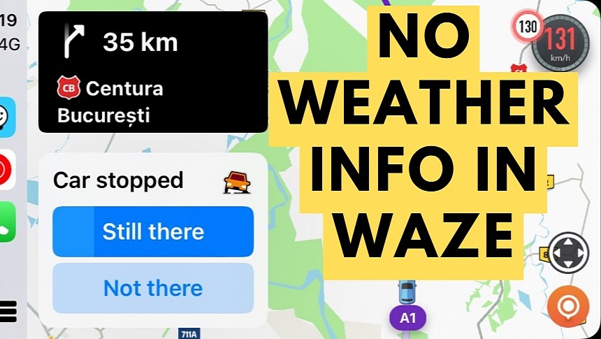 Waze won't add a weather overlay