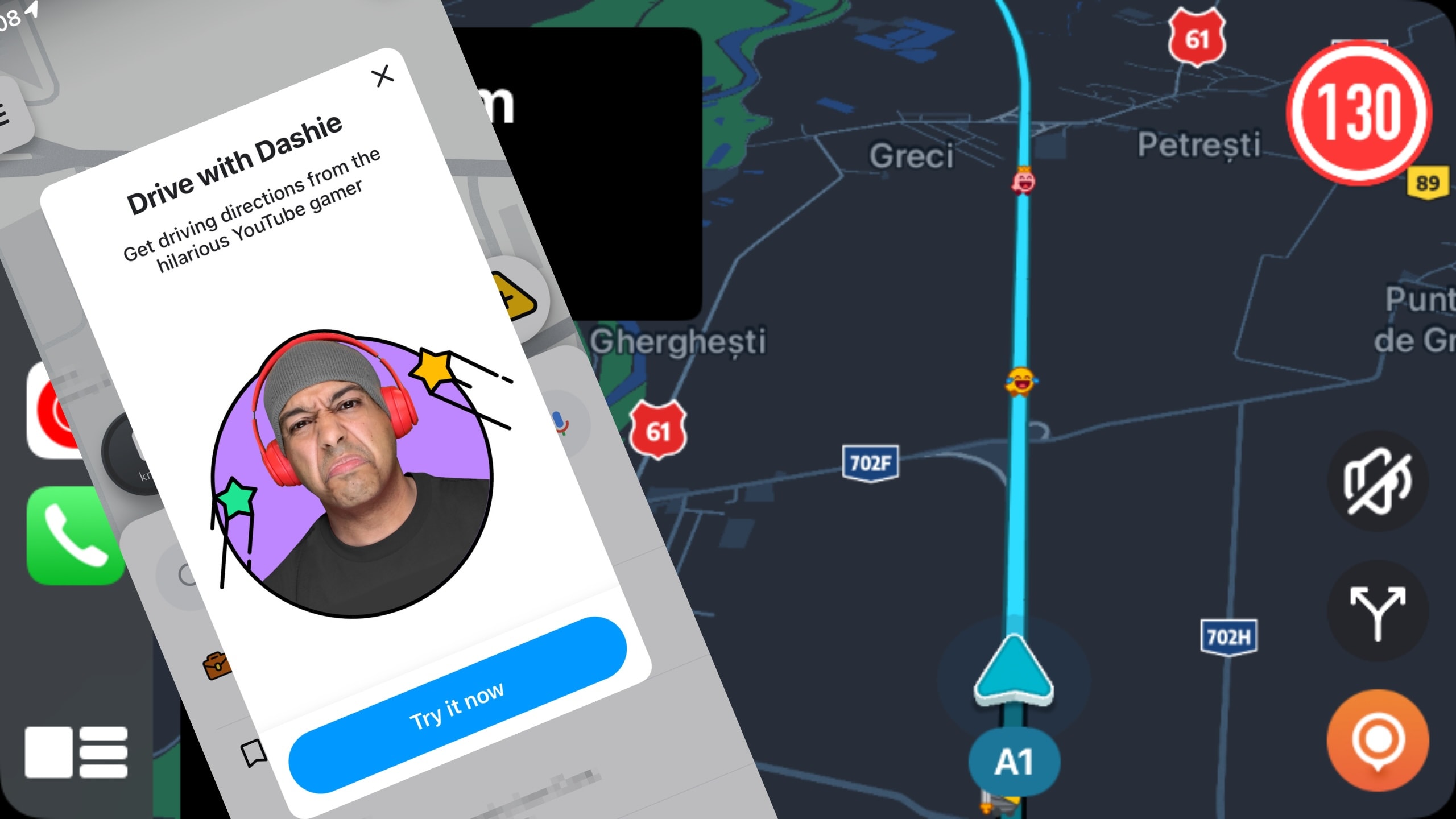 Waze si rivolge agli YouTuber per un'icona speciale per l'auto e una voce di navigazione