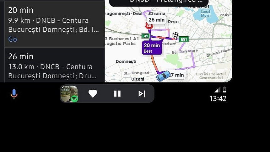 Waze on Android Auto Coolwalk