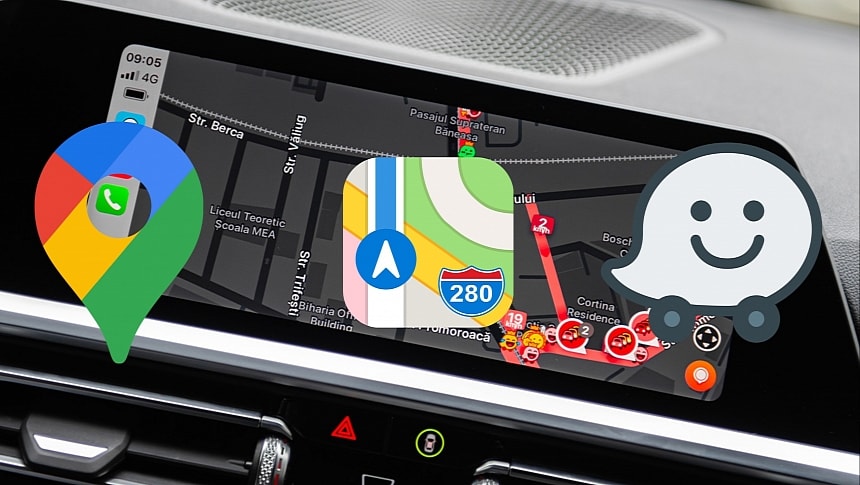Google Maps vs. Apple Maps. vs Waze