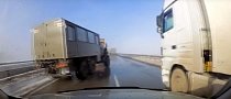 We Could Watch This Awesome Military Truck Save on a Russian Highway All Day