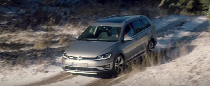 We Found the Volkswagen Golf Alltrack Facelift in a Commercial!
