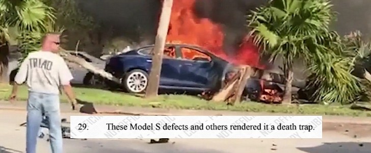 2016 Tesla Model S burns with Omar Awan inside it: the external door handles did not pop out