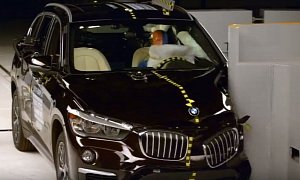We Watch Satisfying BMW X1 Crash Tests, IIHS Gives It Top Safety Pick+ Rating