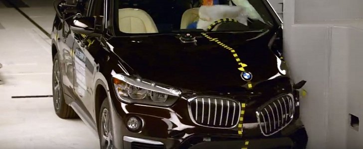 We Watch Satisfying BMW X1 Crash Tests, IIHS Gives It Top Safety Pick+ Rating