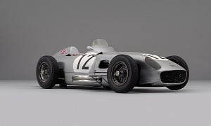 Weathered Mercedes-Benz W196 Monoposto Scale Model Costs as Much as a Real Car