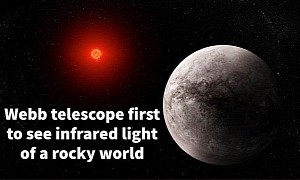 Webb Telescope First to See the Infrared Light of a Rocky Planet 40 Light Years Away