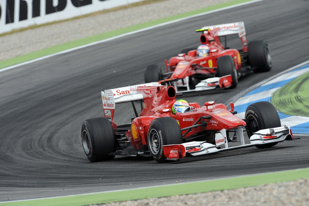 Massa and Alonso in the German GP