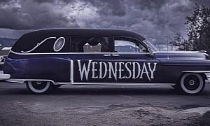 Wednesday Addams Just Got a Brand New Caddy Hearse From West Coast Customs