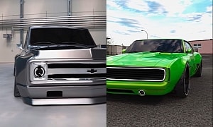 Weekend CGI Thoughts: 2JZ-Swapped 1969 Chevy Camaro or Slammed Widebody C10?