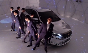 Weird Suited Men Derping Around, Advertising Toyota Harrier in Japan
