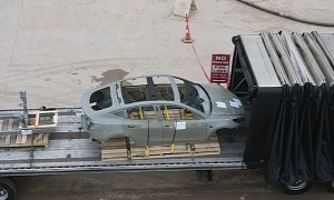 Weird Tesla Model Y Body Spotted at Gigafactory Texas in Flyover Video