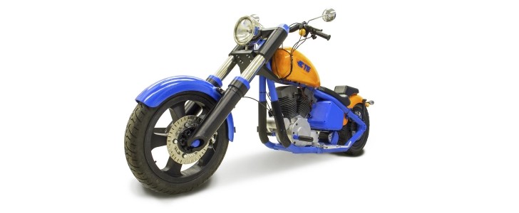 A 3D printed functional motorcycle
