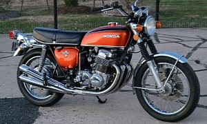 Well-Kept 1972 Honda CB750 Four K2 Looks Great Wearing Candy Sunrise Orange Paint
