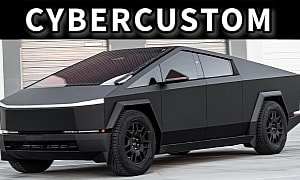 Matte Black Tesla Cybertruck Looks Like It Calls Gotham City Home