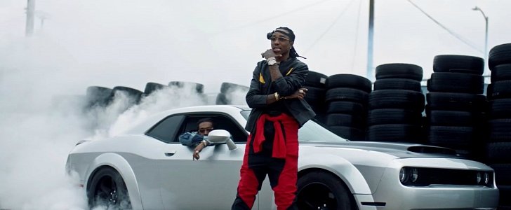 2018 Dodge Challenger SRT Demon in Lil Uzi Vert, Quavo & Travis Scott’s music video for Go Off