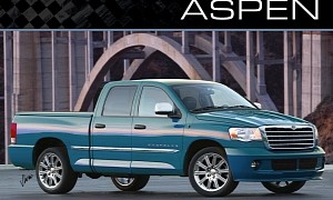 What If Chrysler Wanted the Aspen as an Escalade EXT and Lincoln Mark LT Rival?