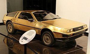 What If Marty McFly and Doc Brown Travel Back To The Future in a Golden DeLorean?