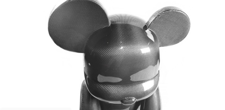 Mickey Mouse-like Carbon Figurine