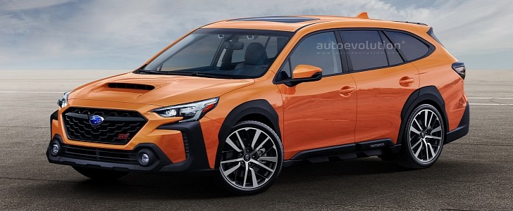 Subaru Outback STI rendering