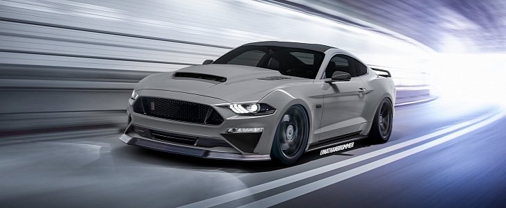 2019 Shelby GT500 Mustang rendering