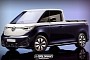 What If Volkswagen Made an Electric Pickup Truck Based on the ID. BUZZ?