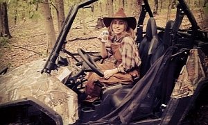 What is Lady Gaga Doing in a RZR 800 With a Beer in Her Hand?