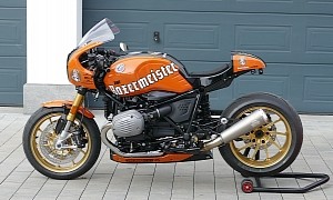 What Is the BMW M1 Procar Jagermeister Minus Two Wheels? A BMW R nineT Boxermeister