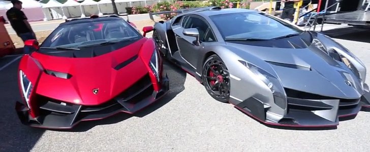 What It's Like to See Two Lamborghini Venenos with 1500 HP Combined 