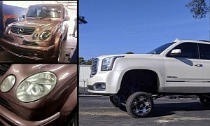 What's Worse, a Mercedes G-Wagen With an E-Class Face, or a GMC Yukon on Tiny Wheels?