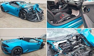 What Would You Do With This Crashed Lamborghini Huracan Evo That's for Sale in Hollywood?