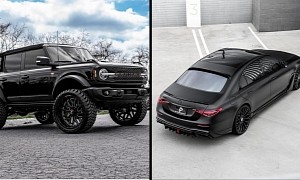 What’s Better in Full Black - a Towering Bronco or a Lowered Mercedes S 580?