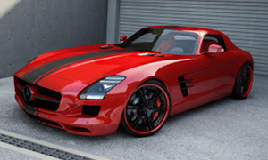 Wheelsandmore Plays with the Mercedes SLS AMG