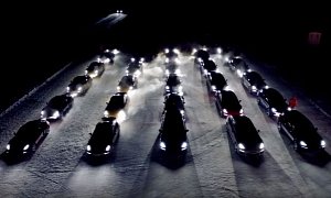 When 63 Porsches Defied Mongolia's -36°F Cold, Drifting on Ice