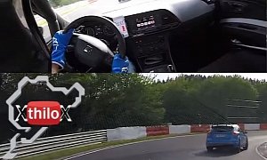 When a 2016 Ford Focus RS and a 340 HP Seat Leon Cupra Race on the Nurburgring