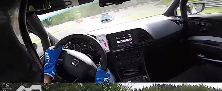 2016 Ford Focus RS and 340 HP Seat Leon Cupra Race on the Nurburgring