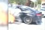 Celebration Burnouts Fail, Cause Mercedes-AMG C63 to Burst Into Flames