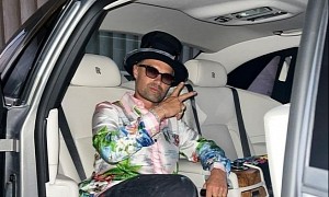 When in Sardinia, Alec Monopoly Rented a Rolls-Royce Ghost to Take Him to Jacob & Co Event