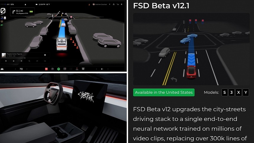 Tesla Cybertruck can't run FSD software for now