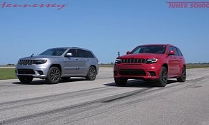 When You Race the Hennessey HPE850 Against a Stock Jeep Trackhawk